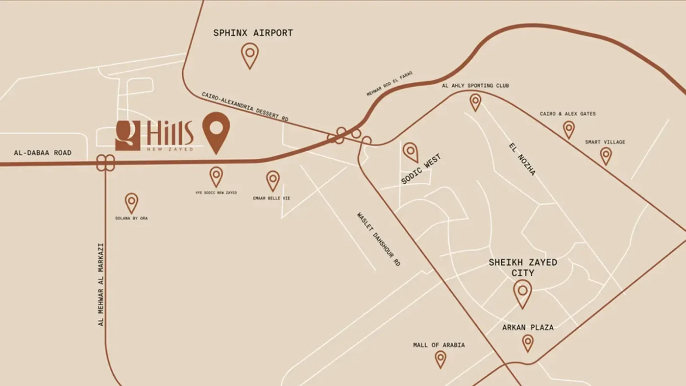 Q Hills El Sheikh Zayed Al Dabaa Corridor By Q Developments