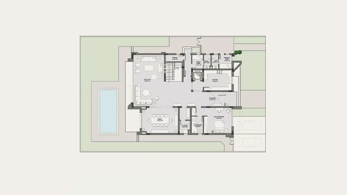 Floor Plan standalone in SA’ADA New Cairo