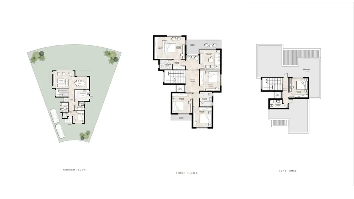 Floor Plan standalone in Hyde Park Central New Cairo