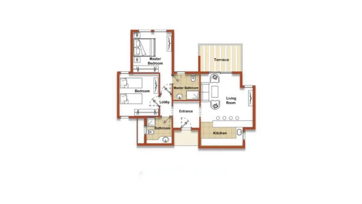 Floor Plan chalet in Naia Bay North Coast