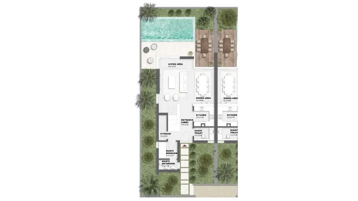 Floor Plan townhouse in Solaré North Coast